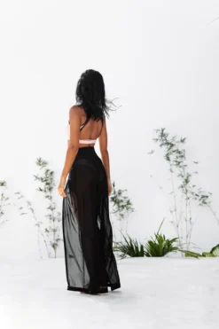 Most Loved Creatures Of XIX Snatched Mesh Make Moves Pants - Black