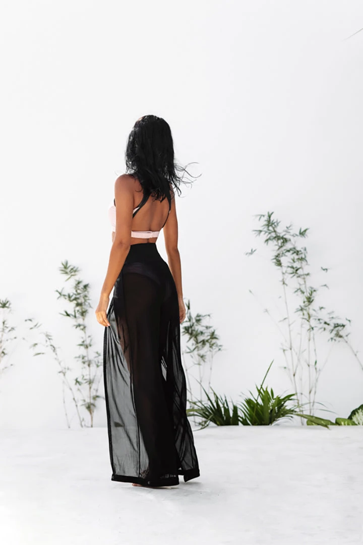 Most Loved Creatures Of XIX Snatched Mesh Make Moves Pants - Black