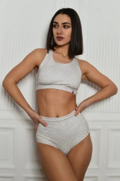 All Pole Wear Pole Addict Openback Top - White Snake