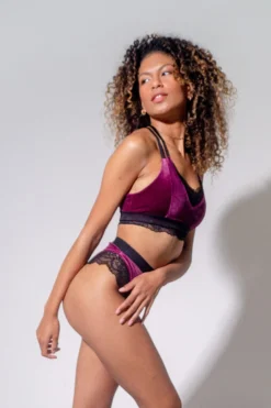 Sorte Velvet Adore Top - Plum