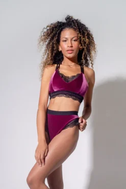 Sorte Velvet Adore Top - Plum