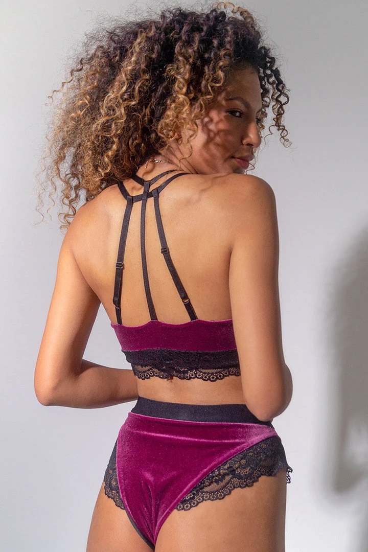 Sorte Velvet Adore Top - Plum