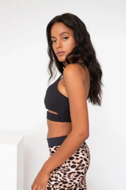 All Pole Wear Lunalae Aliza High Neck Top - Recycled Black