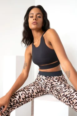 All Pole Wear Lunalae Aliza High Neck Top - Recycled Black