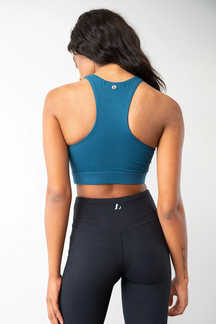 Lunalae Aliza High Neck Top - Recycled Teal