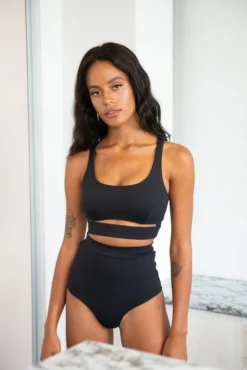Lunalae Aliza High Waist Bottoms - Recycled Black All Pole Wear