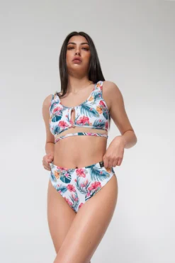 All Pole Wear Pole Addict Mona High Leg Bottoms - Aloha