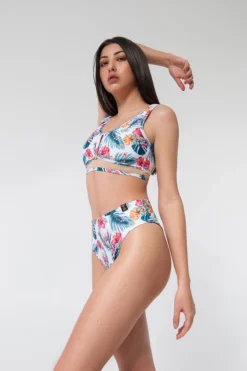 All Pole Wear Pole Addict Mona High Leg Bottoms - Aloha