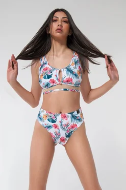 All Pole Wear Pole Addict Mona High Leg Bottoms - Aloha