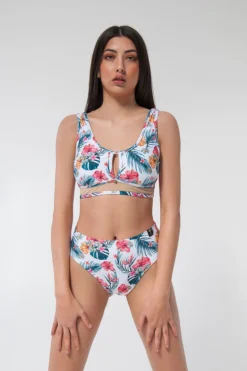 All Pole Wear Pole Addict Mona High Leg Bottoms - Aloha