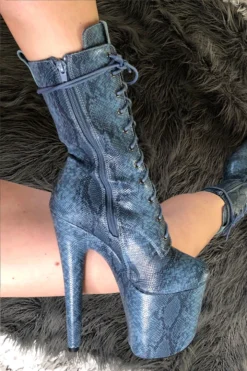 Hella Heels Anaconda Boots - 8inch Shoes