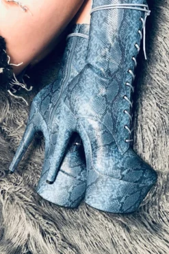 Hella Heels Anaconda Boots - 7inch