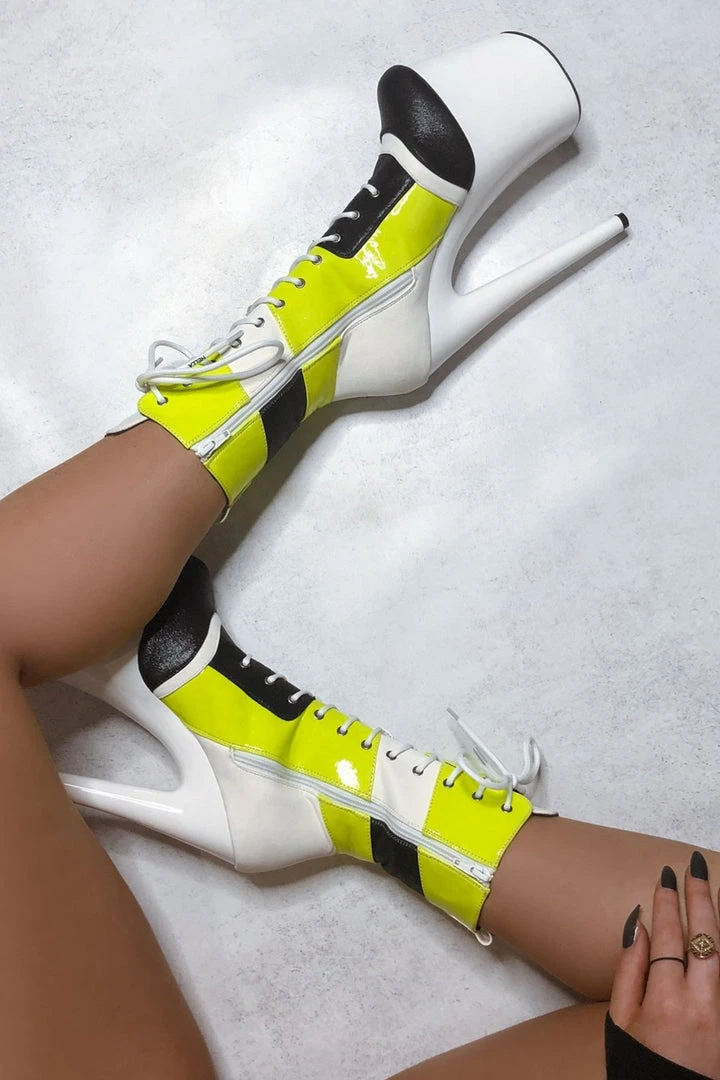 Hella Heels EmpireKicks Sneaker 8inch Boots - Atomic Shoes