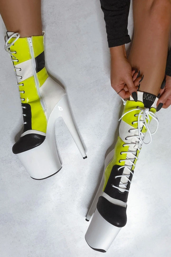 Hella Heels EmpireKicks Sneaker 8inch Boots - Atomic Shoes