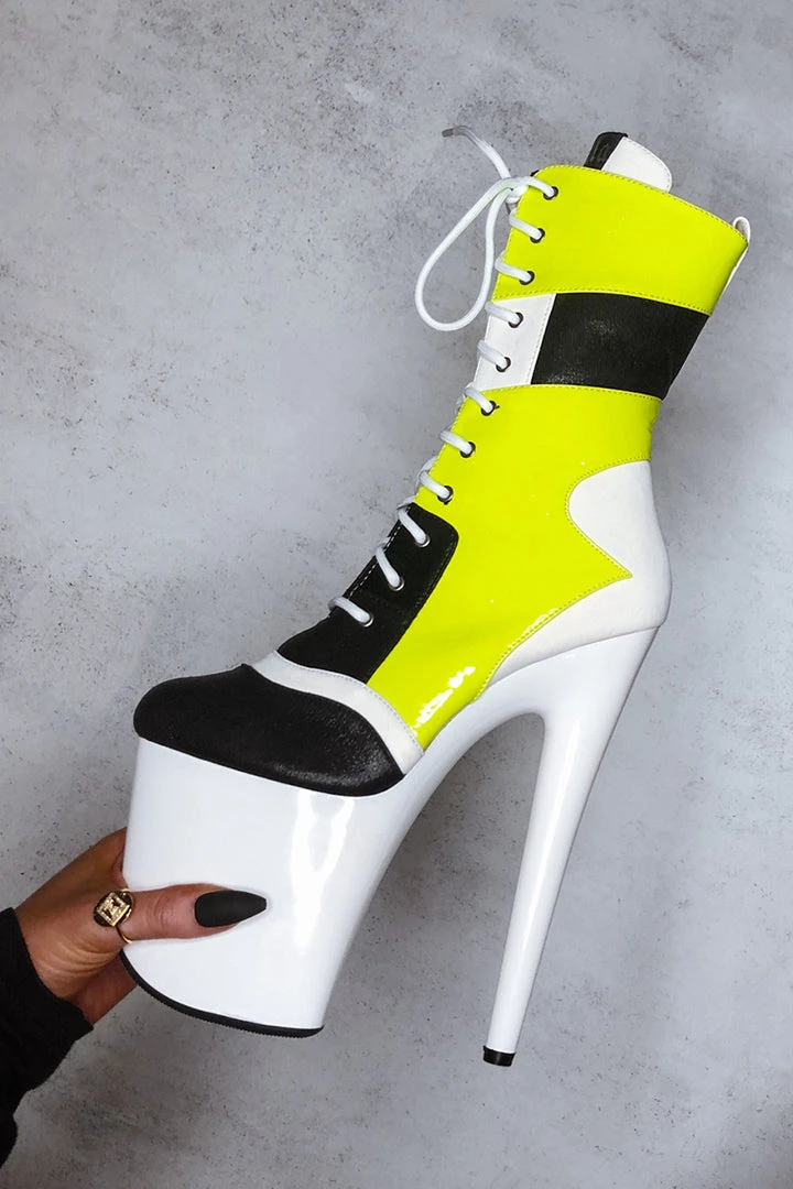 Hella Heels EmpireKicks Sneaker 8inch Boots - Atomic Shoes