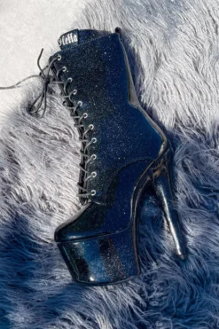 Hella Heels The Glitterati 7inch Boots - Sin City Back In Stock