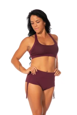Off The Pole Classic Sports Bra - Burgundy All Pole Wear