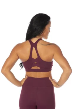 Off The Pole Classic Sports Bra - Burgundy All Pole Wear