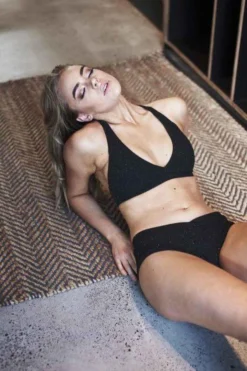 Lunalae Luminous Top - Black Sparkle