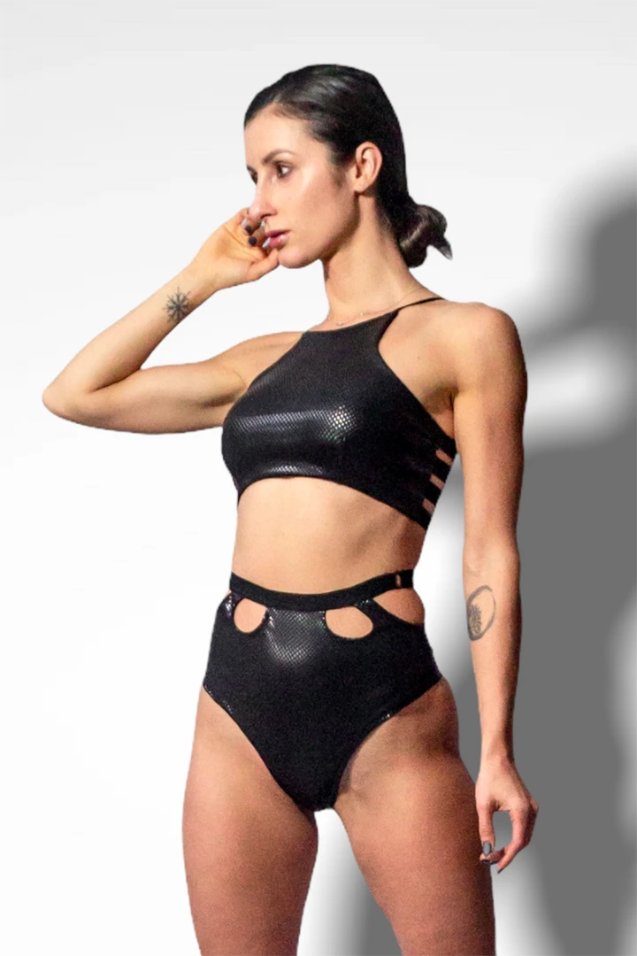 All Pole Wear Sorte Can't Cage Me Bottoms - Black