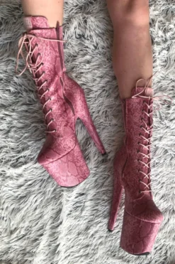 Hella Heels Candy Cobra Boots - 8inch