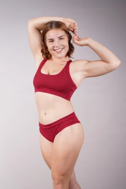 Off The Pole Classic Scrunch Shorts - Wine All Pole Wear