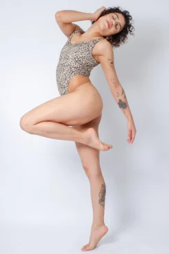 Rolling Juma Bodysuit - Beige Leopard