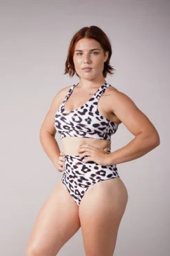 Off The Pole Criss Cross Sports Bra - Leopard