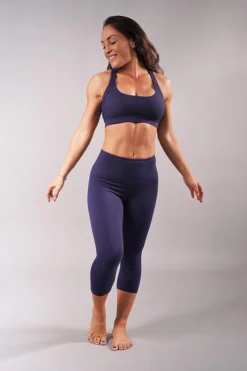 Off The Pole Cropped Lifestyle Leggings - Navy