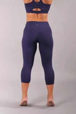 Off The Pole Cropped Lifestyle Leggings - Navy