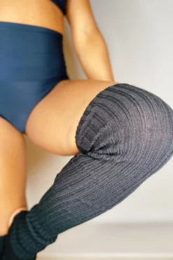 Pole Junkie Thigh High Legwarmers - Black Most Loved