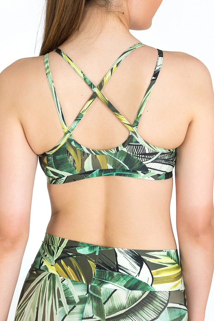 Dragonfly Nicole Top - Fresh Leaf Print