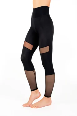 Dragonfly Barbara Leggings - Black Mesh All Pole Wear