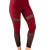 All Pole Wear Dragonfly Barbara Leggings - Burgundy Mesh