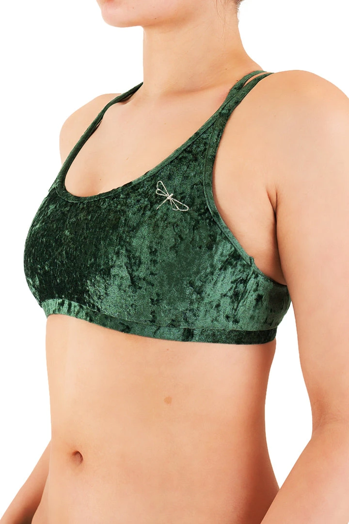 Dragonfly Nicole Top - Velvet Emerald Tops