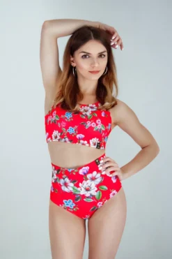 All Pole Wear Pole Addict Openback Top - Just Blossom