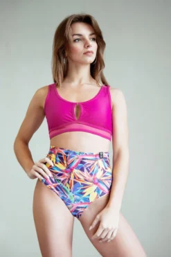 All Pole Wear Pole Addict High Waisted Shorts - Floral Firework