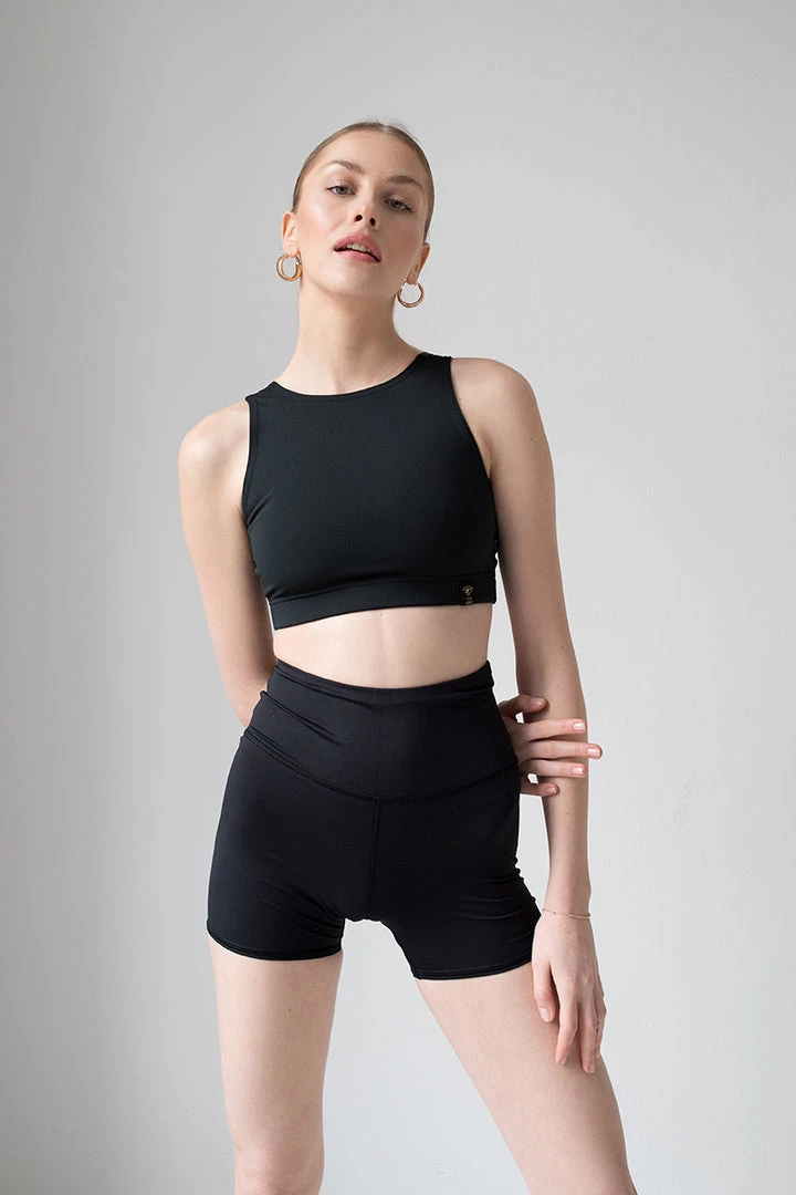 Pole Addict Biker Shorts - Black