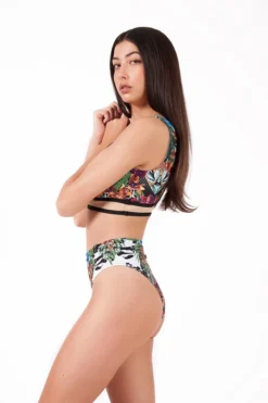 Back In Stock Pole Addict Mona High Leg Bottoms - Jungle