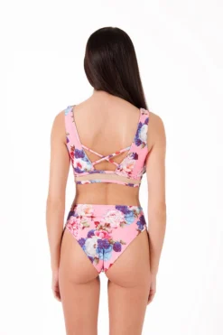 Pole Addict Mona High Leg Bottoms - Peony