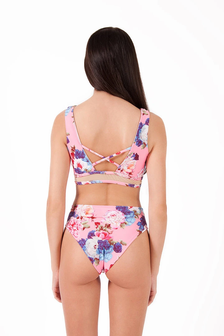 Pole Addict Mona High Leg Bottoms - Peony