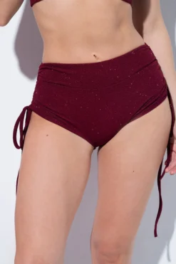 All Pole Wear RAD Glitter Side String Shorts - Red