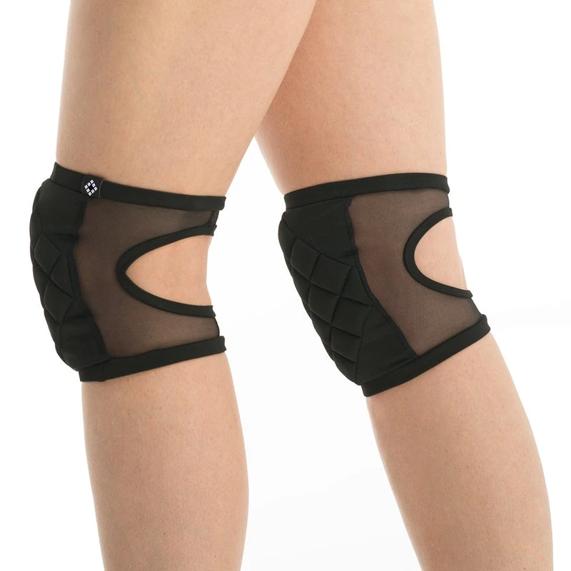 Back In Stock Poledancerka Mesh Kneepads - Black (with Pocket)
