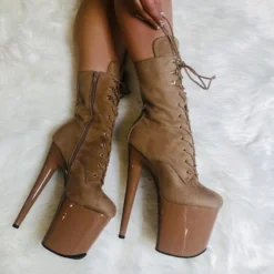 Shoes Hella Heels Hoedown 8inch Boots - Desert