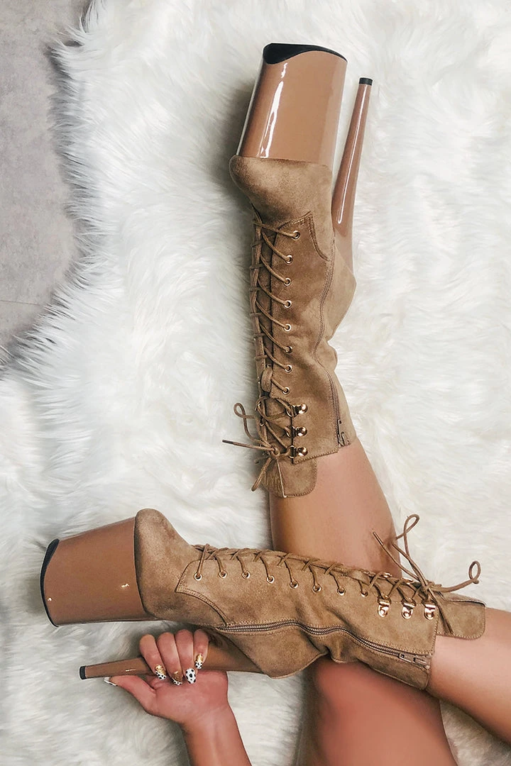 Shoes Hella Heels Hoedown 8inch Boots - Desert