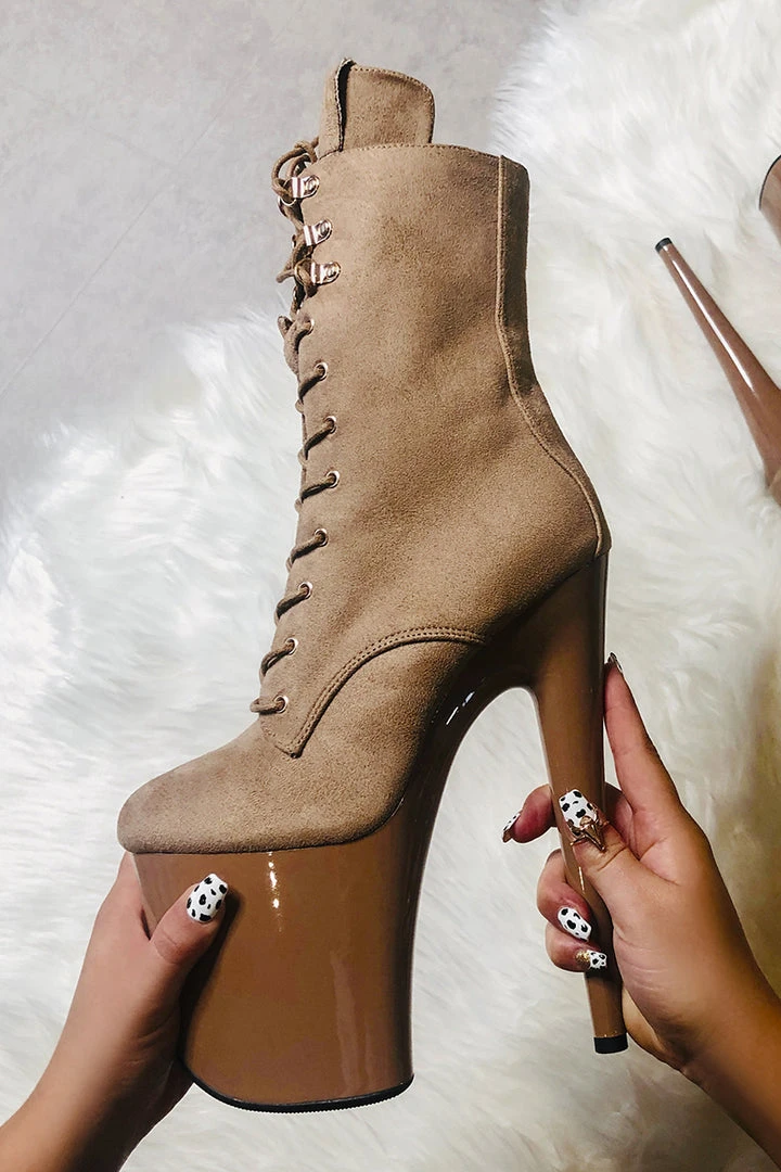 Shoes Hella Heels Hoedown 8inch Boots - Desert