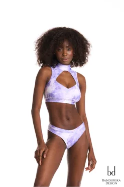 New In Bandurska Dreamy Bottoms - Lavender Tie Die