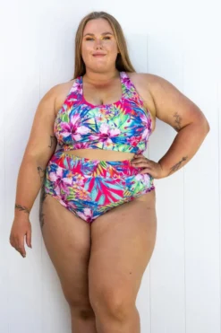 New In AMBR Designs High Waist Shorts - Aloha