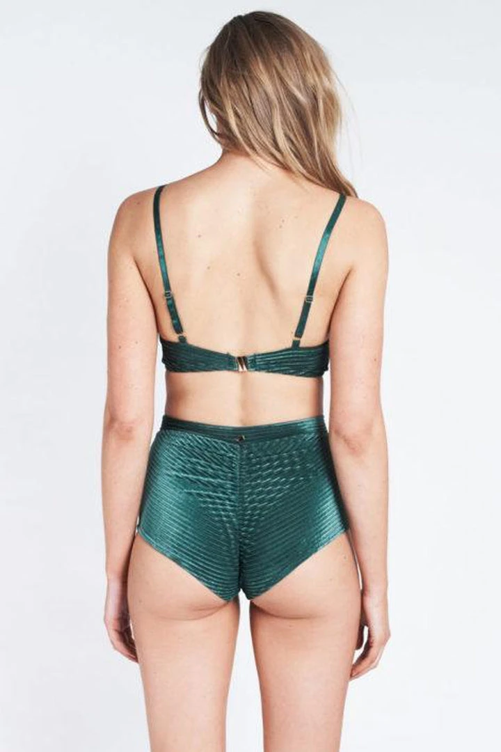 Lunalae Lana Top - Emerald Velvet All Pole Wear