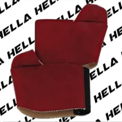 Hella Heels Classique Shoe Protector - Dark Red Faux Suede Shoes